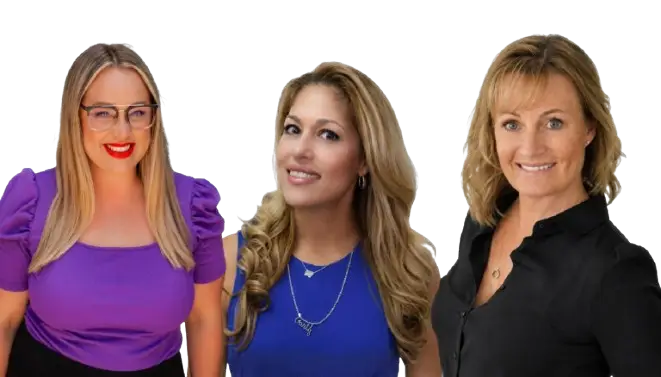 Dr. Kim Thor-Adams, Dr. Aura Tovar, and Dr. Jenna Davis, hosts of The Brave Practice